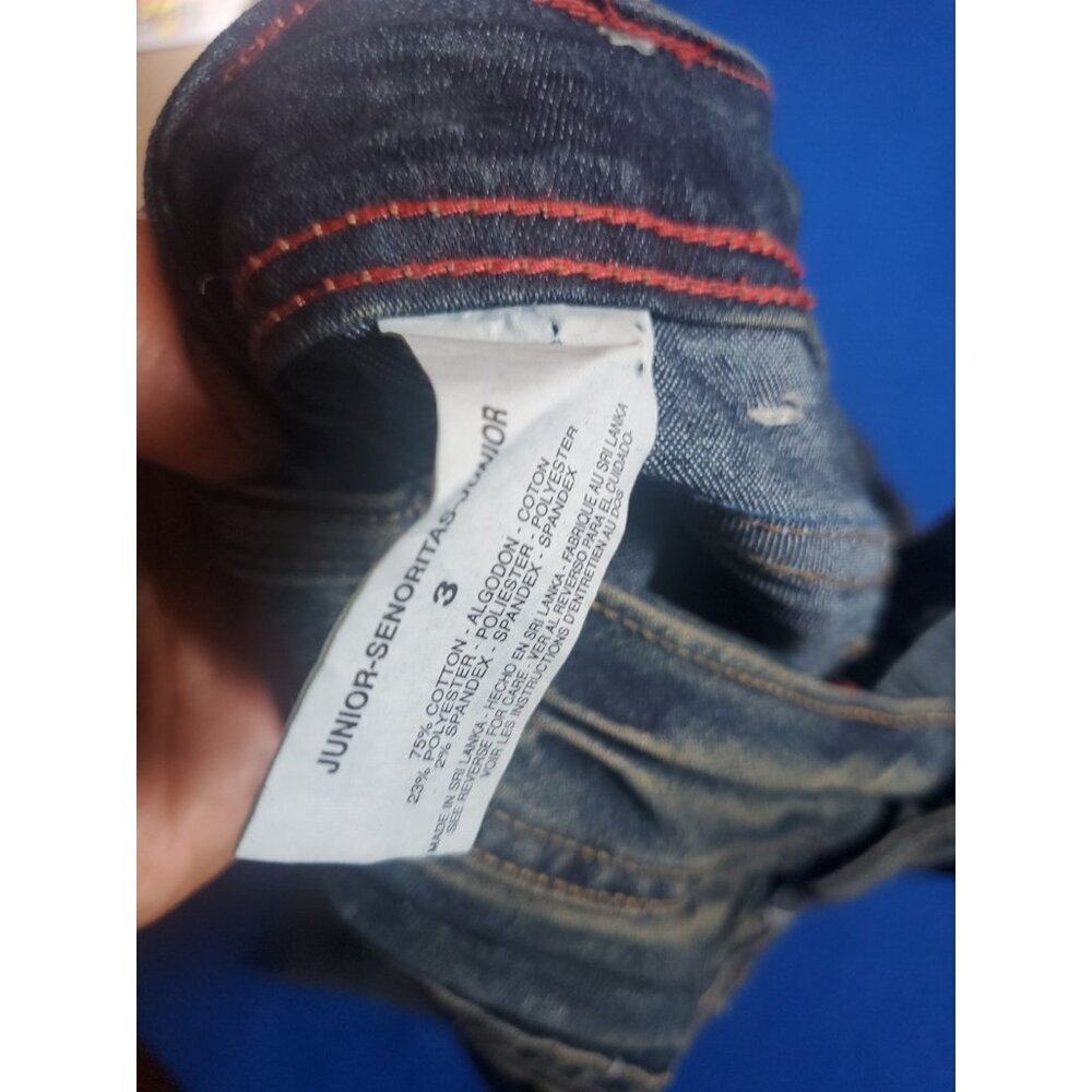 Vintage GLO Jeans Size 3 Juniors Capri Classic Quality Denim Cuffed Retro - Picture 6 of 16